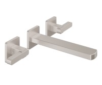 2 Handle Wall Sink Faucet, Metal Lever Handles