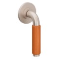 Orange Porcelain Post Lever Handle