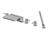 Flusso 100.2420CF Waterfall Spout, 100 Handles, Hand Shower & Diverter