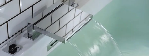 Flusso Cascade CFB.2300 Deck Mount Waterfall Tub Faucet