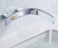 Flusso Curve Modern, Curving Sink Spout, Touchless Spout, Chrome