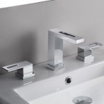 Square Style Widespread Sink Faucet with Spout Opening
