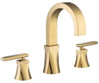 Flusso 230.2000 Transitional Widespread Sink Faucet, Faceted Base
