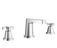 Flusso 240.2000 Widespread Sink Faucet, Lever Handles, Polished Nickel