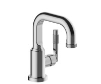 Flusso 250.1000 Rectangular Single Hole Faucet with Side Lever Control