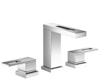 Flusso 160.2003 Square Style Widespread Sink Faucet with Spout Opening