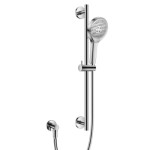 Round Slide Bar, Hand Shower, Bar and Elbow