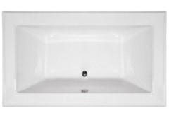 Angel Rectangle Tub, Center Drain, Decorative Rim