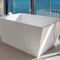 Freestanding Rectangle Bath with Angled Sides