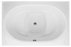 Fuji Rectangle Japanese Style Bathtub, Center Drain, 2 Seats