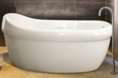Oval Tub, Armrests, End Drain