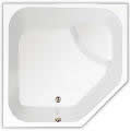 Katarina Corner Tub with Long Sides (Almost Square), Corner Seat, Drop-in or Undermount Acrylic