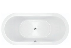Hydro Systems Emerald Oval Tub, Center Drain, Wide Flat Rim