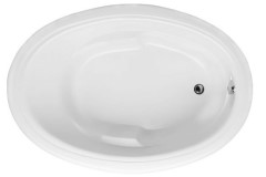 Oval Tub, End Drain, Armrests
