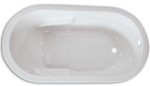 Zen Oval 6636 Silver Air Tub 12 Classic Air Jets