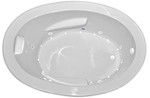 Zen Oval 7242 Silver Whirlpool & Air Tub 21 Jets