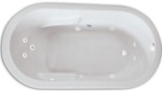 Zen Oval 6636 Silver Whirlpool 9 Jet Whirlpool