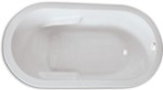 Zen Oval 6636 Soaking Tub Oval, End Drain Soaking Tub