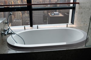 Modern Oval Drop-in Bathtub Contemporary Oval Drop-in Tub