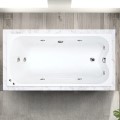 Bath with Extended Leg Area, 8 Whirlpool Jets