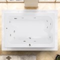 Wide Elite Bath for 2, Face-to-face Bathing, 12 Whirlpool Jets